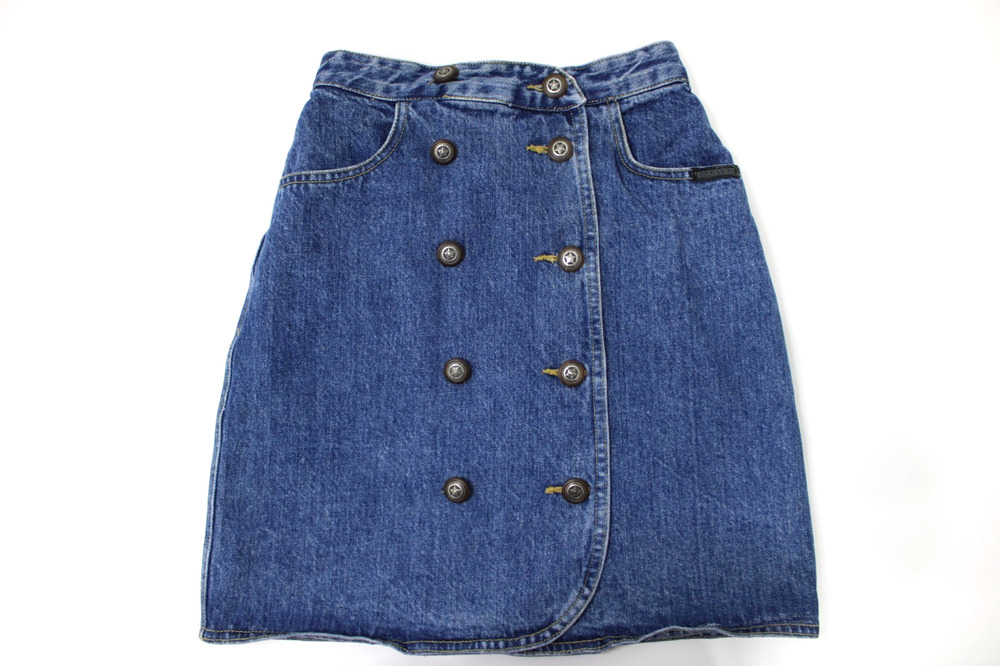 Vintage 80’s George Marciano by Guess Jean Skirt Size 28 USA